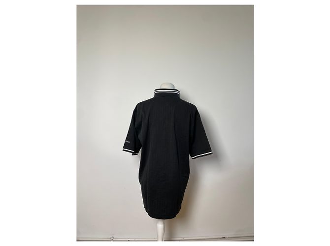 Polo in Cotone Vintage Burberry da Uomo Nero L - vista 3