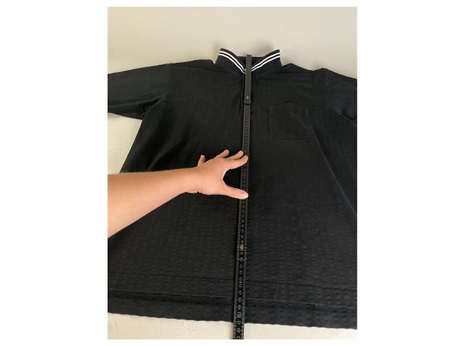 Polo in Cotone Vintage Burberry da Uomo Nero L - vista 5