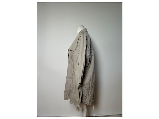 Giacca Vintage Burberry in misto cotone Beige L - vista 2