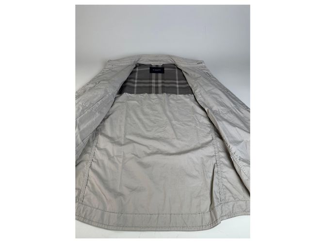 Giacca Vintage Burberry in misto cotone Beige L - vista 8