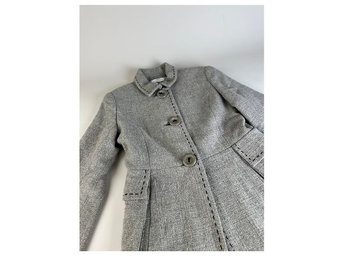 Day Vintage Balenciaga Wollmischungsmantel Hellgrau M - Ansicht 8