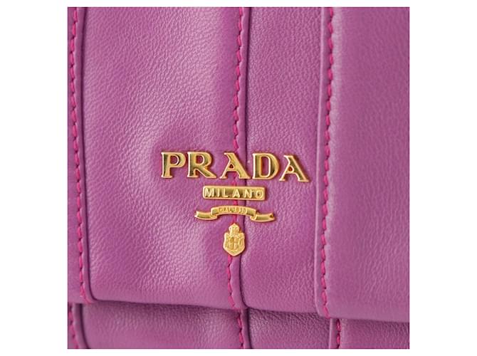 Clutch Prada Nappa Waves Stripe viola Porpora - vista 5