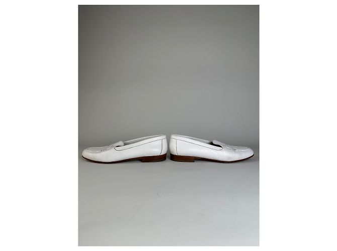 Vintage Gucci Leder Loafer Weiß EU5 - Ansicht 5