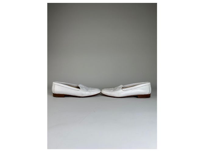 Vintage Gucci Leder Loafer Weiß EU5 - Ansicht 6