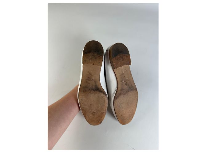 Vintage Gucci Leder Loafer Weiß EU5 - Ansicht 9