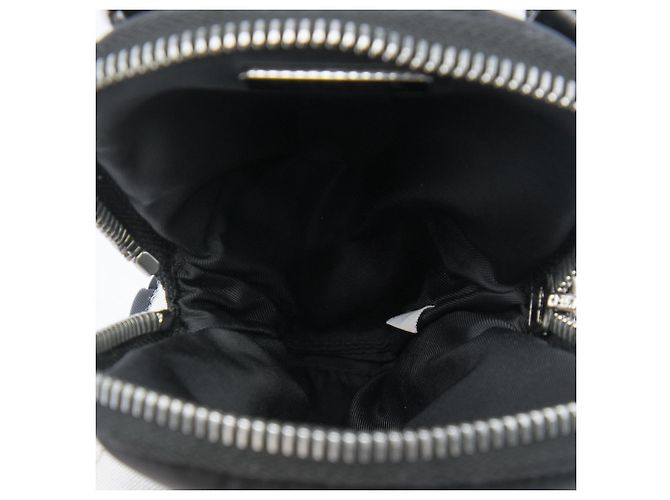 Borsa a tracolla porta telefono Prada Tessuto nera Nero - vista 4