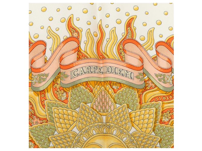 Seidentuch Multi Hermès Carpe Diem 90 Mehrfarben - Ansicht 3
