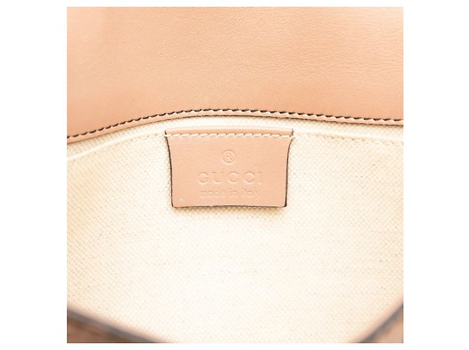 Tan Gucci Small Guccissima Emily Crossbody Cammello - vista 5