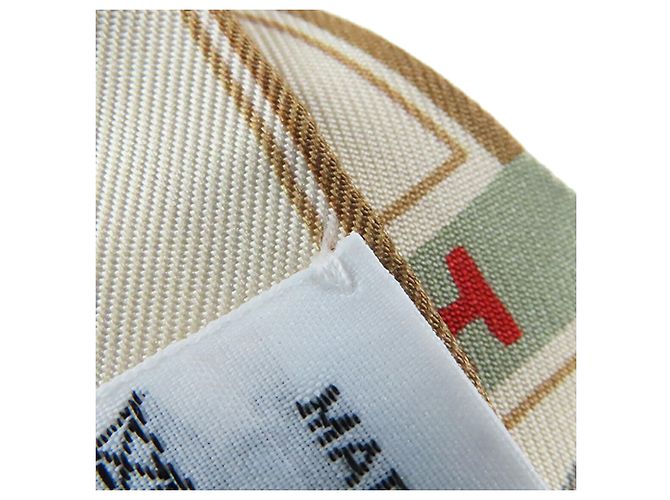 Hermès Funny Ice Cream Seidentuch Twilly Beige - Ansicht 8