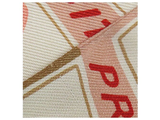 Hermès Funny Ice Cream Seidentuch Twilly Beige - Ansicht 9