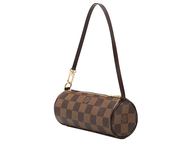 Papillon Borsa pochette Louis Vuitton Damier Ebene marrone - vista 2