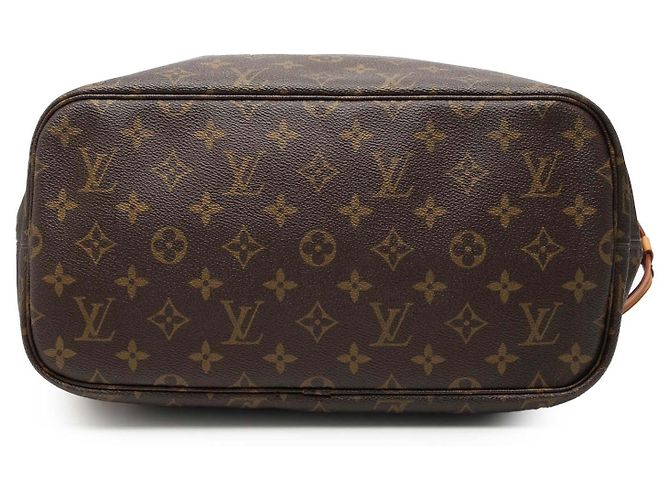 Borsa Tote Louis Vuitton Monogram Neverfull MM marrone - vista 3
