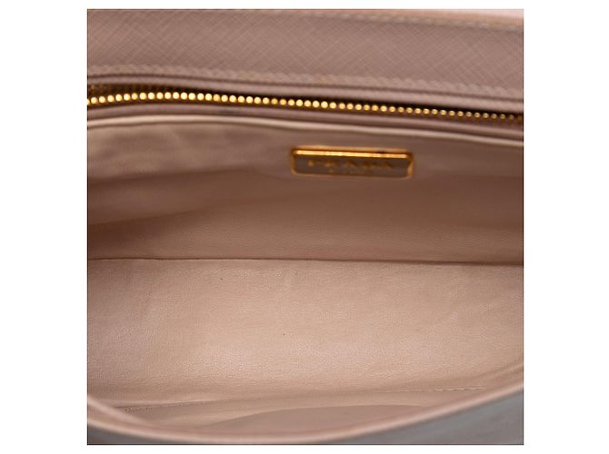 Borsa Prada Saffiano Sound Lock marrone - vista 4