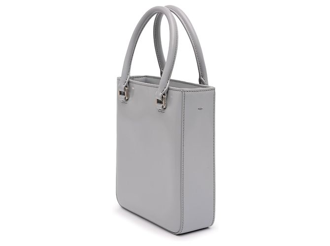 Borsa Tote e Borsa Satchel Prada Small Leather Brushed Grigia Grigio - vista 2