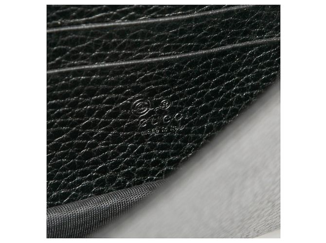 Portafoglio con catena Gucci in pelle nera con logo G interlocking Nero - vista 5