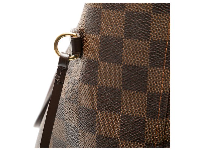 Braune Louis Vuitton Damier Ebene Neverfull MM Tote Bag - Ansicht 7