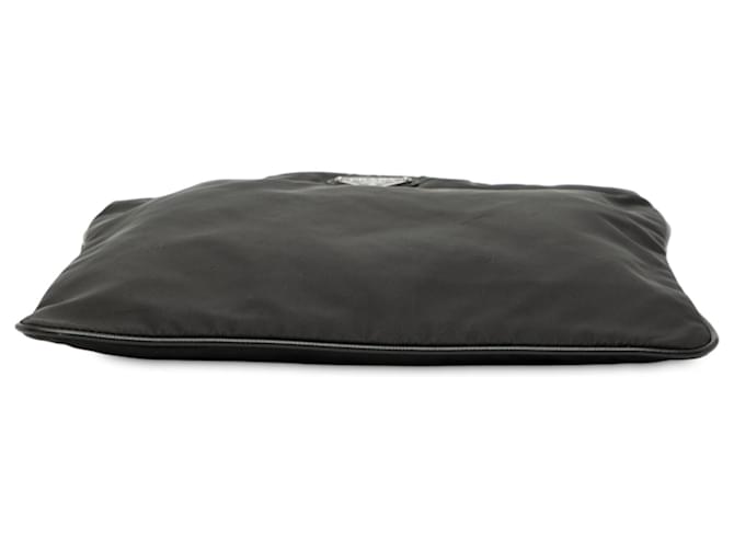 Borsa a tracolla con zip Prada Tessuto nero - vista 3