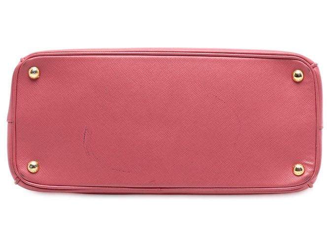 Borsa Prada Medium Saffiano Lux Galleria Double Zip rosa - vista 3