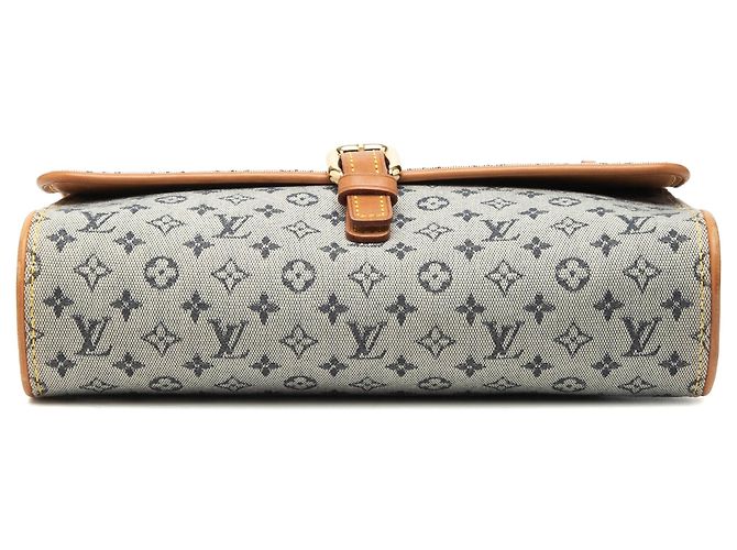 Borsa a tracolla Louis Vuitton Monogram Mini Lin Camille grigia Grigio - vista 3