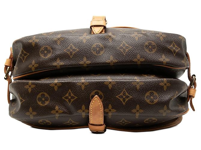 Borsa a tracolla Louis Vuitton Monogram Saumur 30 marrone - vista 3