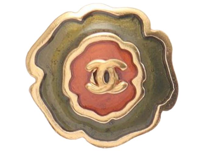 Chanel Email Ohrstecker Camellia CC in Grün - Ansicht 7