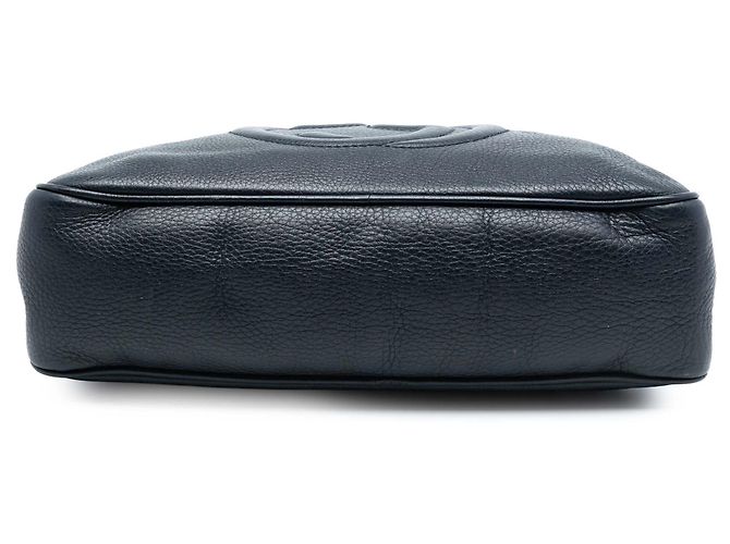 Borsa a tracolla Gucci Soho Chain Zip in pelle nera Nero - vista 3