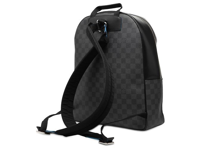 Zaino Louis Vuitton Limited Edition Damier Graphite Logo Rainbow Josh nero - vista 2