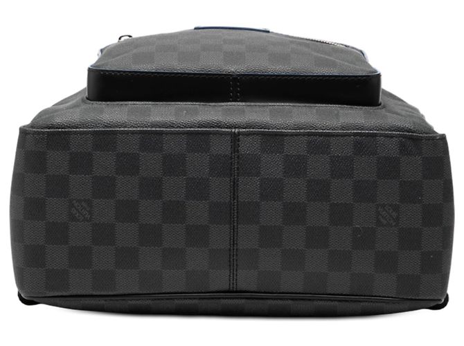 Zaino Louis Vuitton Limited Edition Damier Graphite Logo Rainbow Josh nero - vista 3