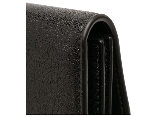 Cartera larga Saddle en piel de cabra negra Dior Negro - vista 9