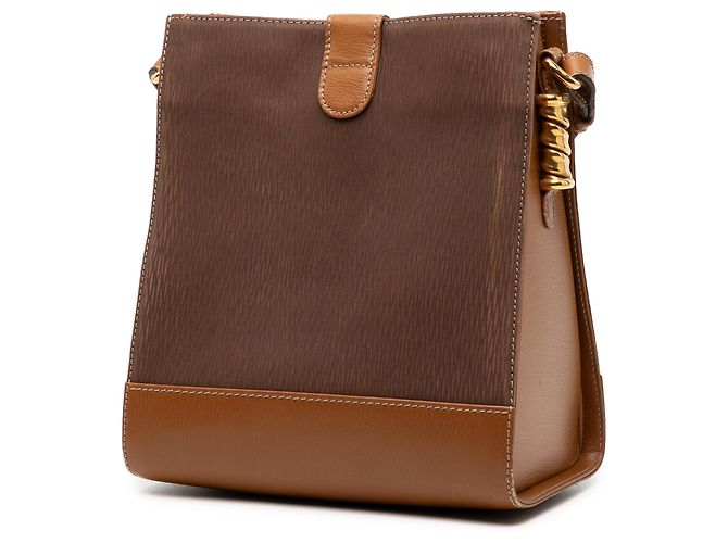 Borsa a tracolla in pelle LOEWE Velasquez Twist marrone - vista 2