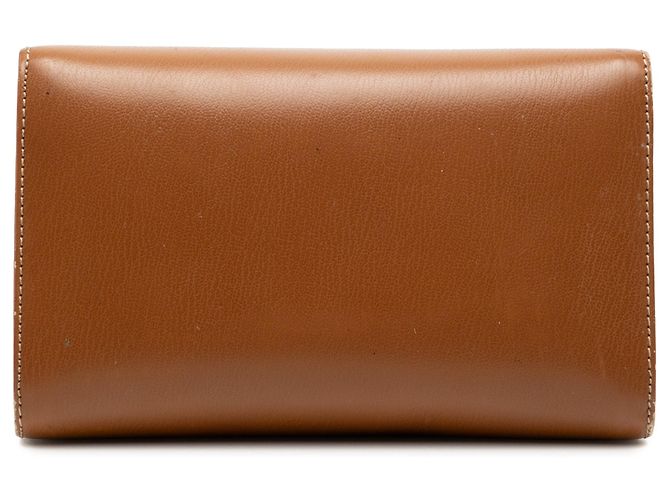 Borsa a tracolla in pelle LOEWE Velasquez Twist marrone - vista 3