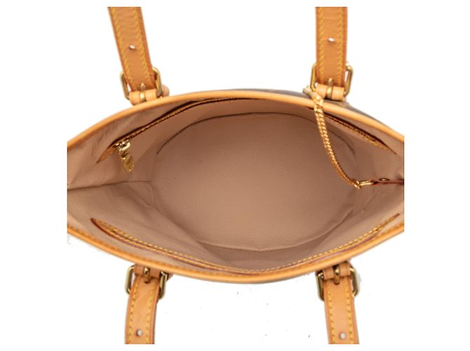 Petit bucket Monogram marrone Louis Vuitton - vista 4