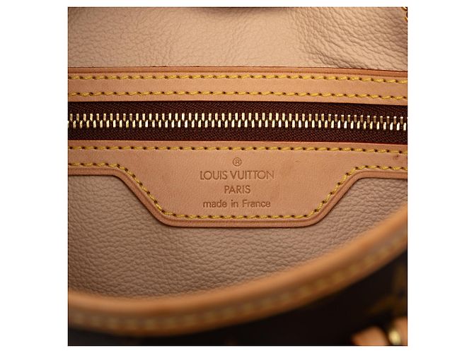 Petit bucket Monogram marrone Louis Vuitton - vista 5
