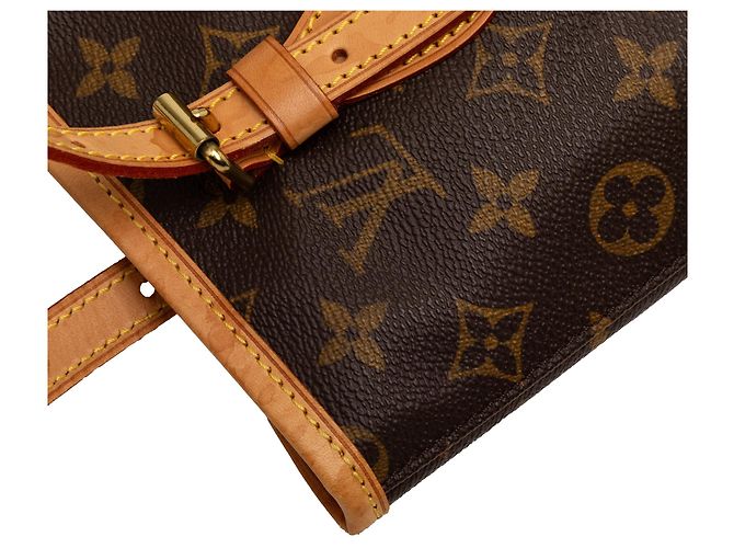 Petit bucket Monogram marrone Louis Vuitton - vista 7