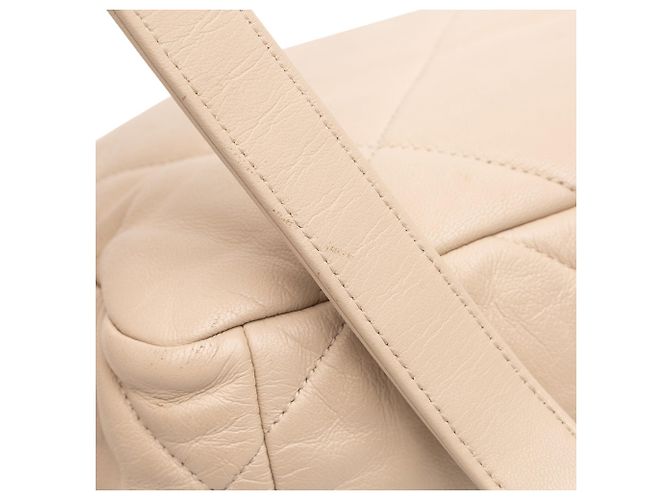 Borsa Chanel 19 in agnello beige, misura Medium - vista 10
