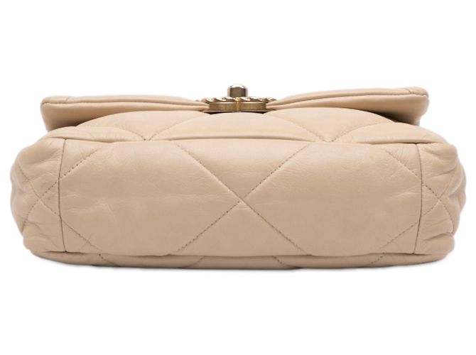 Borsa Chanel 19 in agnello beige, misura Medium - vista 3