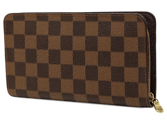 Cartera Zippy Long Damier Ebene marrón Louis Vuitton Castaño - vista 2