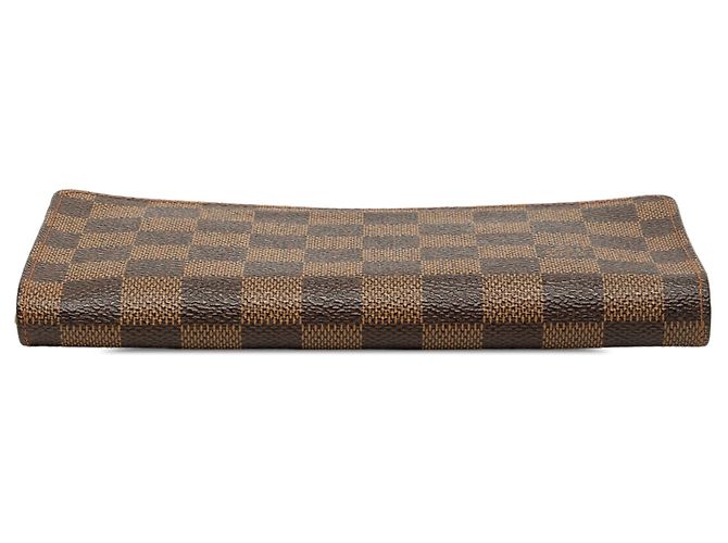 Cartera Zippy Long Damier Ebene marrón Louis Vuitton Castaño - vista 3