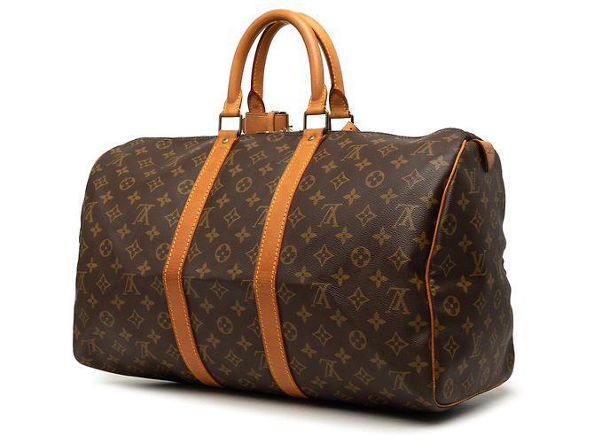 Borsa da viaggio Louis Vuitton Monogram Keepall 45 marrone - vista 2