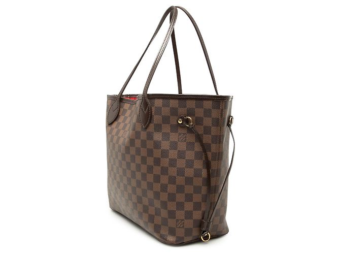 Borsa Tote Neverfull MM in Damier Ebene marrone Louis Vuitton - vista 2