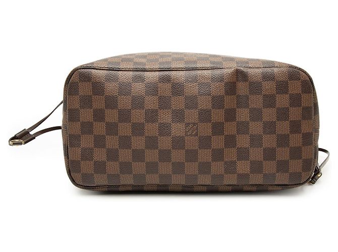 Borsa Tote Neverfull MM in Damier Ebene marrone Louis Vuitton - vista 3