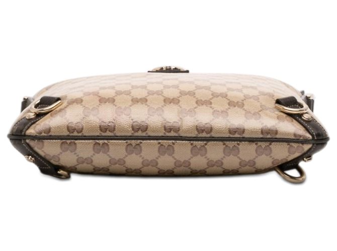 Borsa a tracolla Gucci GG Crystal Abbey D Ring Beige - vista 3