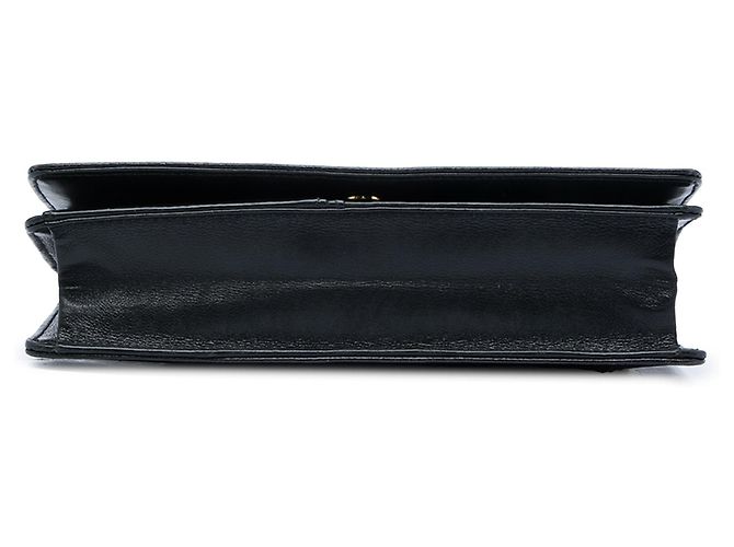 Wallet On Chain Bolso bandolera Chanel CC Caviar negro con cadena - vista 3