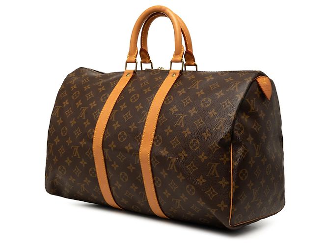 Borsa da viaggio Louis Vuitton Monogram Keepall 45 Marrone - vista 2