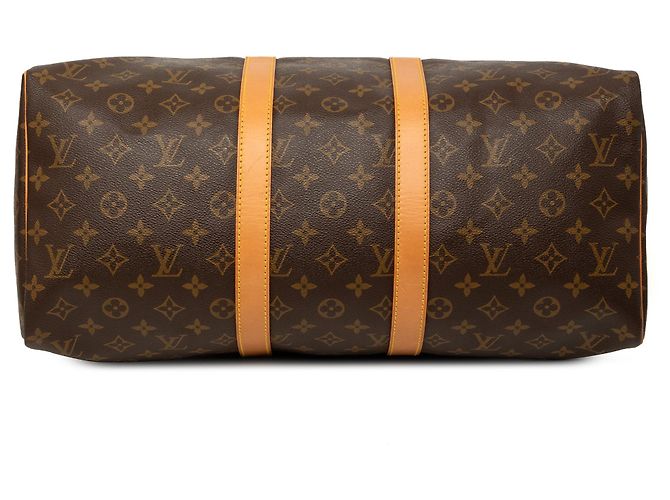 Borsa da viaggio Louis Vuitton Monogram Keepall 45 Marrone - vista 3