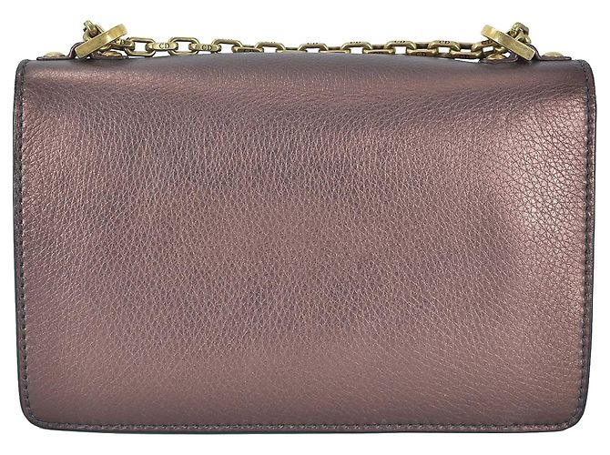 Borsa a tracolla con patta a catena Dior Medium J'Adior marrone - vista 3