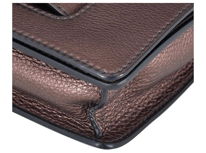 Borsa a tracolla con patta a catena Dior Medium J'Adior marrone - vista 7
