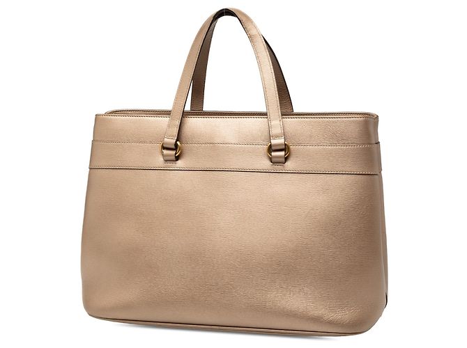 Borsa Gucci in pelle Bright Bit dorata D'oro - vista 2