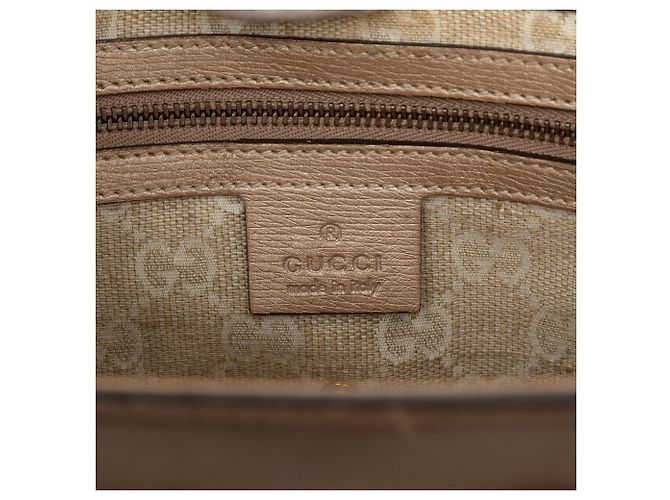 Borsa Gucci in pelle Bright Bit dorata D'oro - vista 5