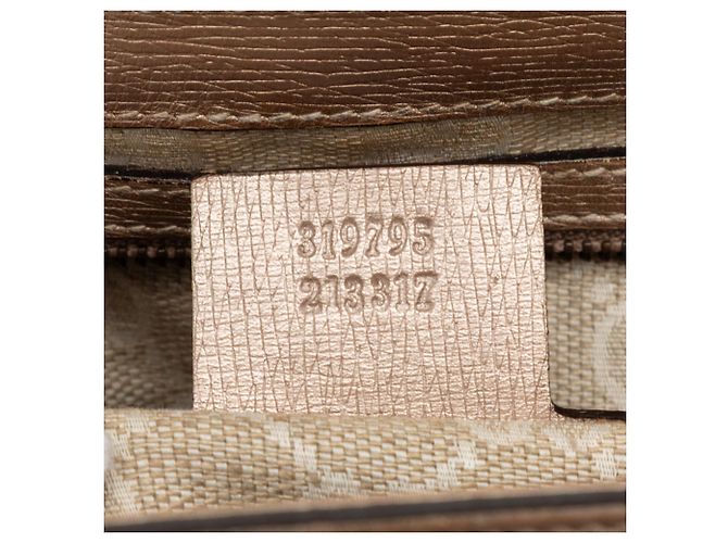 Borsa Gucci in pelle Bright Bit dorata D'oro - vista 6